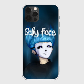 Чехол для iPhone 12 Pro с принтом SALLY FACE в Кировске, силикон | область печати: задняя сторона чехла, без боковых панелей | blue | face | fisher | game | games | gizmo | hair | larry | mask | sally | волосы | гизмо | голубые | игра | игры | ларри | маска | протез | сали | салли | синие | синий | триллер | ужасы | фейс | фишер | фэйс | хоррор