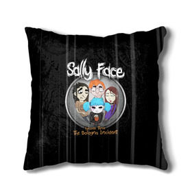 Подушка 3D с принтом Sally Face Episode Three в Кировске, наволочка – 100% полиэстер, наполнитель – холлофайбер (легкий наполнитель, не вызывает аллергию). | состоит из подушки и наволочки. Наволочка на молнии, легко снимается для стирки | blue | face | fisher | game | games | gizmo | hair | larry | mask | sally | волосы | гизмо | голубые | игра | игры | ларри | маска | протез | сали | салли | синие | синий | триллер | ужасы | фейс | фишер | фэйс | хоррор