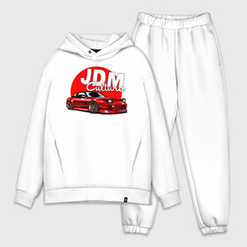 Мужской костюм хлопок OVERSIZE с принтом JDM Culture в Кировске,  |  | japan | jdm | nissan | авто | машины | ниссан | япония