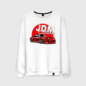 Мужской свитшот хлопок с принтом JDM Culture в Кировске, 100% хлопок |  | japan | jdm | nissan | авто | машины | ниссан | япония