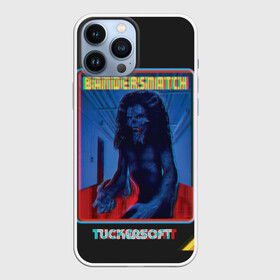 Чехол для iPhone 13 Pro Max с принтом Bandersnatch в Кировске,  |  | Тематика изображения на принте: bandersnatch | black mirror | glitch | netflix | tuckersoft | бандерснейч | брандашмыг | глитч | нетфликс | помехи | такерсофт | черное зеркало