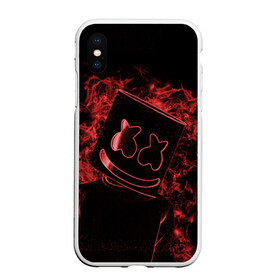 Чехол для iPhone XS Max матовый с принтом Marshmello в Кировске, Силикон | Область печати: задняя сторона чехла, без боковых панелей | marshmello | диджей | клуб | клубная музыка | маршмеллоу | маршмэлло | маршмэллоу | музыка | электронная