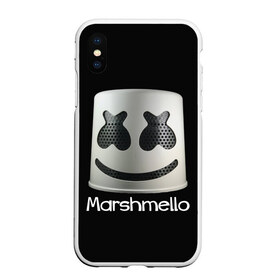 Чехол для iPhone XS Max матовый с принтом Marshmello в Кировске, Силикон | Область печати: задняя сторона чехла, без боковых панелей | marshmello | диджей | клуб | клубная музыка | маршмеллоу | маршмэлло | маршмэллоу | музыка | электронная