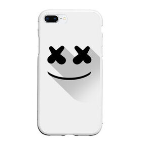 Чехол для iPhone 7Plus/8 Plus матовый с принтом Marshmello в Кировске, Силикон | Область печати: задняя сторона чехла, без боковых панелей | marshmello | диджей | клуб | клубная музыка | маршмеллоу | маршмэлло | маршмэллоу | музыка | электронная