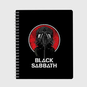 Тетрадь с принтом Black Sabbath в Кировске, 100% бумага | 48 листов, плотность листов — 60 г/м2, плотность картонной обложки — 250 г/м2. Листы скреплены сбоку удобной пружинной спиралью. Уголки страниц и обложки скругленные. Цвет линий — светло-серый
 | Тематика изображения на принте: black sabbath | hard rock | heavy metal | блэк сабат | группы | метал | музыка | оззи осборн | рок | хард рок | хэви метал