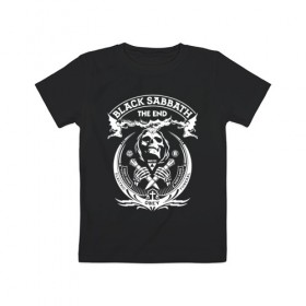 Детская футболка хлопок с принтом Black Sabbath в Кировске, 100% хлопок | круглый вырез горловины, полуприлегающий силуэт, длина до линии бедер | black sabbath | hard rock | heavy metal | блэк сабат | группы | метал | музыка | оззи осборн | рок | хард рок | хэви метал