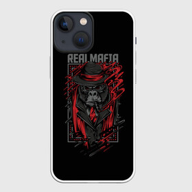 Чехол для iPhone 13 mini с принтом Реальная Мафия в Кировске,  |  | gangster | mafia | банда | банды | гангстер | горилла | мафия | обезьяна | обезьяны