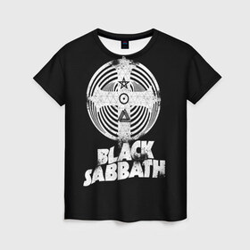 Женская футболка 3D с принтом Black Sabbath в Кировске, 100% полиэфир ( синтетическое хлопкоподобное полотно) | прямой крой, круглый вырез горловины, длина до линии бедер | black sabbath | hard rock | heavy metal | блэк сабат | группы | метал | музыка | оззи осборн | рок | хард рок | хэви метал