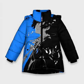 Зимняя куртка для девочек 3D с принтом Makoto Yuki - Persona 5 в Кировске, ткань верха — 100% полиэстер; подклад — 100% полиэстер, утеплитель — 100% полиэстер. | длина ниже бедра, удлиненная спинка, воротник стойка и отстегивающийся капюшон. Есть боковые карманы с листочкой на кнопках, утяжки по низу изделия и внутренний карман на молнии. 

Предусмотрены светоотражающий принт на спинке, радужный светоотражающий элемент на пуллере молнии и на резинке для утяжки. | anime | game | makoto yuki | persona 5 | yuki | аниме | игра персонаж | мужчина | человек