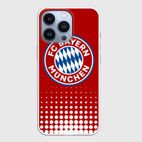 Чехол для iPhone 13 Pro с принтом Бавария в Кировске,  |  | Тематика изображения на принте: bayern | fc bayern munchen | fcb | бавария | бундеслига | германия | мюнхенская бавария | форма | футбол | футболист | футбольная | футбольный клуб | футбольный клуб бавария мюнхен