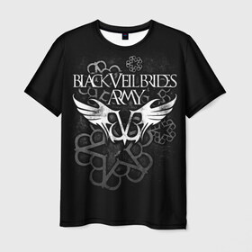 Мужская футболка 3D с принтом Black Veil Brides в Кировске, 100% полиэфир | прямой крой, круглый вырез горловины, длина до линии бедер | black veil brides | heavy matal | metal | post hardcore | группы | метал | музыка | рок | хэви метал | эмо