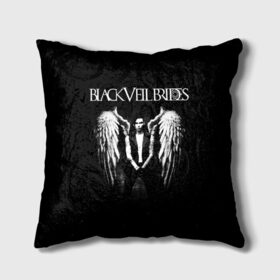 Подушка 3D с принтом Black Veil Brides в Кировске, наволочка – 100% полиэстер, наполнитель – холлофайбер (легкий наполнитель, не вызывает аллергию). | состоит из подушки и наволочки. Наволочка на молнии, легко снимается для стирки | Тематика изображения на принте: black veil brides | heavy matal | metal | post hardcore | группы | метал | музыка | рок | хэви метал | эмо