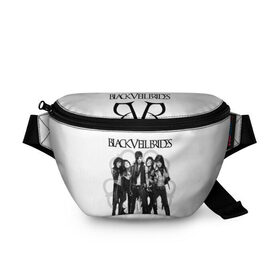 Поясная сумка 3D с принтом Black Veil Brides в Кировске, 100% полиэстер | плотная ткань, ремень с регулируемой длиной, внутри несколько карманов для мелочей, основное отделение и карман с обратной стороны сумки застегиваются на молнию | 