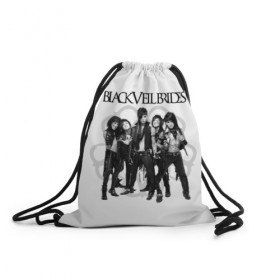 Рюкзак-мешок 3D с принтом Black Veil Brides в Кировске, 100% полиэстер | плотность ткани — 200 г/м2, размер — 35 х 45 см; лямки — толстые шнурки, застежка на шнуровке, без карманов и подкладки | 