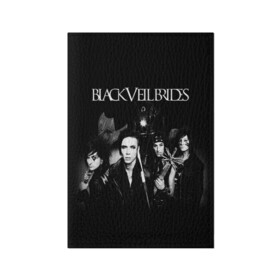 Обложка для паспорта матовая кожа с принтом Black Veil Brides в Кировске, натуральная матовая кожа | размер 19,3 х 13,7 см; прозрачные пластиковые крепления | Тематика изображения на принте: black veil brides | heavy matal | metal | post hardcore | группы | метал | музыка | рок | хэви метал | эмо