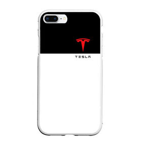 Чехол для iPhone 7Plus/8 Plus матовый с принтом TESLA в Кировске, Силикон | Область печати: задняя сторона чехла, без боковых панелей | car | elon | motors | musk | tesla | авто | автомобиль | илон | кар | лого | маск | машина | моторс | тесла | тэсла