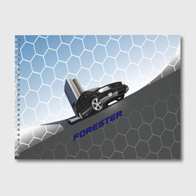 Альбом для рисования с принтом Subaru Forester SF5 в Кировске, 100% бумага
 | матовая бумага, плотность 200 мг. | auto | forester | jdm | sf5 | subaru | subaru forester | субару | форестер