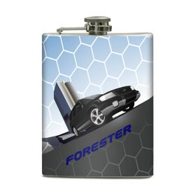 Фляга с принтом Subaru Forester SF5 в Кировске, металлический корпус | емкость 0,22 л, размер 125 х 94 мм. Виниловая наклейка запечатывается полностью | auto | forester | jdm | sf5 | subaru | subaru forester | субару | форестер