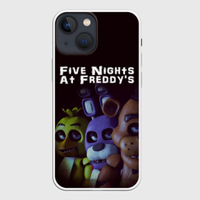Чехол для iPhone 13 mini с принтом Five Nights At Freddys в Кировске,  |  | five nights at freddys | foxy | аниматроники | игра | компьютерная игра | робот | фокси | фредди | чика