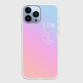 Чехол для iPhone 13 Pro Max с принтом BTS LOVE YOURSELF в Кировске,  |  | Тематика изображения на принте: bangtan boys | bt21 | bts | bts army | bts stickers | j hope | jimin | jin | jungkook | k pop | rap monster | rapmon | suga | v | бтс | корея | стикеры bts