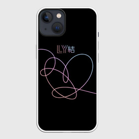 Чехол для iPhone 13 с принтом BTS LOVE YOURSELF | БТС в Кировске,  |  | bangtan boys | bt21 | bts | bts army | bts stickers | j hope | jimin | jin | jungkook | k pop | rap monster | rapmon | suga | v | бтс | корея | стикеры bts