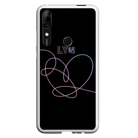 Чехол для Honor P Smart Z с принтом BTS LOVE YOURSELF в Кировске, Силикон | Область печати: задняя сторона чехла, без боковых панелей | Тематика изображения на принте: bangtan boys | bt21 | bts | bts army | bts stickers | j hope | jimin | jin | jungkook | k pop | rap monster | rapmon | suga | v | бтс | корея | стикеры bts