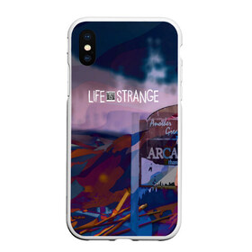 Чехол для iPhone XS Max матовый с принтом Life is Strange в Кировске, Силикон | Область печати: задняя сторона чехла, без боковых панелей | Тематика изображения на принте: caulfield | chloe price | game | kate marsh | life | life is strange | life is strange: before the storm | max | strange | две луны | игры | кейт марш | колфилд | макс | подростки | студенты