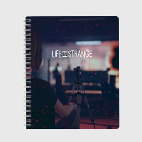 Тетрадь с принтом Life is Strange в Кировске, 100% бумага | 48 листов, плотность листов — 60 г/м2, плотность картонной обложки — 250 г/м2. Листы скреплены сбоку удобной пружинной спиралью. Уголки страниц и обложки скругленные. Цвет линий — светло-серый
 | Тематика изображения на принте: caulfield | chloe price | game | kate marsh | life | life is strange | life is strange: before the storm | max | strange | две луны | игры | кейт марш | колфилд | макс | подростки | студенты