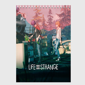 Скетчбук с принтом Life is Strange в Кировске, 100% бумага
 | 48 листов, плотность листов — 100 г/м2, плотность картонной обложки — 250 г/м2. Листы скреплены сверху удобной пружинной спиралью | caulfield | chloe price | game | kate marsh | life | life is strange | life is strange: before the storm | max | strange | две луны | игры | кейт марш | колфилд | макс | подростки | студенты