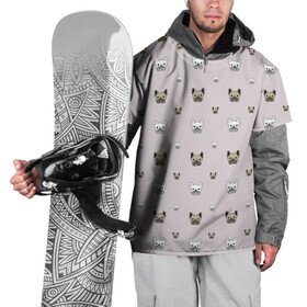 Накидка на куртку 3D с принтом Бульки в Кировске, 100% полиэстер |  | английский | бульдог | пес | собака | французский