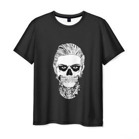 Мужская футболка 3D с принтом Tate Langdon в Кировске, 100% полиэфир | прямой крой, круглый вырез горловины, длина до линии бедер | ahs | american horror story | langdon | tate | аиу | американская история ужасов | тейт