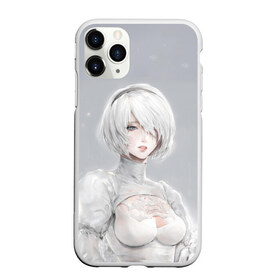 Чехол для iPhone 11 Pro матовый с принтом YoRHa в Кировске, Силикон |  | 2b | 9s | automata | game | nier | yorha | игра | ниа | нир | отомата