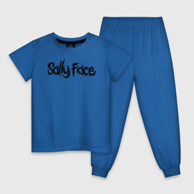 Детская пижама хлопок с принтом SALLY FACE в Кировске, 100% хлопок |  брюки и футболка прямого кроя, без карманов, на брюках мягкая резинка на поясе и по низу штанин
 | 