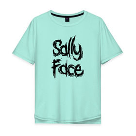 Мужская футболка хлопок Oversize с принтом SALLY FACE в Кировске, 100% хлопок | свободный крой, круглый ворот, “спинка” длиннее передней части | face | game | horror | sally | sally face | игра | мальчик с протезом | салли | салли фейс | ужасы