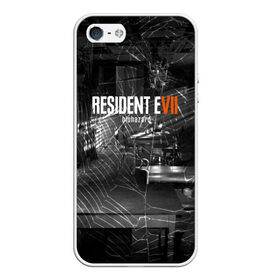 Чехол для iPhone 5/5S матовый с принтом RESIDENT EVIL 7 в Кировске, Силикон | Область печати: задняя сторона чехла, без боковых панелей | biohazard | biohazard 7 | crocodile | fang | game | hand | monster | new umbrella | resident evil | resident evil 7 | umbrella | umbrella corp | umbrella corporation | zombie