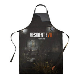 Фартук 3D с принтом RESIDENT EVIL 7 в Кировске, 100% полиэстер | общий размер — 65 х 85 см, ширина нагрудника — 26 см, горловина — 53 см, длина завязок — 54 см, общий обхват в поясе — 173 см. Принт на завязках и на горловине наносится с двух сторон, на основной части фартука — только с внешней стороны | biohazard | biohazard 7 | crocodile | fang | game | hand | monster | new umbrella | resident evil | resident evil 7 | umbrella | umbrella corp | umbrella corporation | zombie