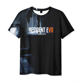 Мужская футболка 3D с принтом RESIDENT EVIL 7 в Кировске, 100% полиэфир | прямой крой, круглый вырез горловины, длина до линии бедер | 