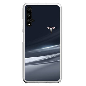 Чехол для Honor 20 с принтом TESLA в Кировске, Силикон | Область печати: задняя сторона чехла, без боковых панелей | brand | car | elon mask | tesla | авто | бренд | илон | илон маск | маск | машина | тесла | электрокар