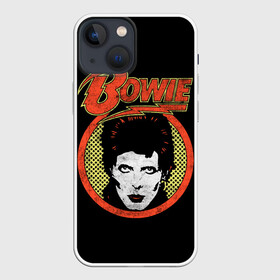 Чехол для iPhone 13 mini с принтом Дэвид Боуи в Кировске,  |  | bowie | david bowie | david robert jones | ziggy stardust | боуи | дэвид боуи | музыка | рок