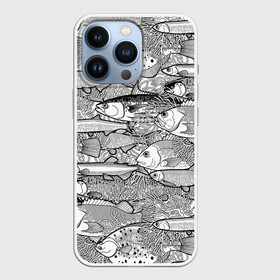 Чехол для iPhone 13 Pro с принтом Рыбы в Кировске,  |  | algae | corals | depth | drawing | fish | g | picture | plants | underwater | water | world | белый | вода | водоросли | глубина | графика | картинка | кораллы | красивый | крутой | лучший | мир | мода | модный | молодёжная | подводный