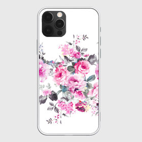 Чехол для iPhone 12 Pro Max с принтом Розовые розы в Кировске, Силикон |  | bouquets | color | gray | leave | lowers | ornament | patterns | pink | roses | букеты | графика | искусство | картинка | красивый | крутой | листья | мода | модный | молодёжная | орнамент | рисунок | розовые | розы | рукоделие | серый