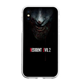 Чехол для iPhone XS Max матовый с принтом Resident Evil 2 в Кировске, Силикон | Область печати: задняя сторона чехла, без боковых панелей | biohazard | biohazard 7 | crocodile | fang | game | hand | monster | new umbrella | resident evil | resident evil 7 | umbrella | umbrella corp | umbrella corporation | zombie