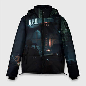 Мужская зимняя куртка 3D с принтом Resident Evil 2 в Кировске, верх — 100% полиэстер; подкладка — 100% полиэстер; утеплитель — 100% полиэстер | длина ниже бедра, свободный силуэт Оверсайз. Есть воротник-стойка, отстегивающийся капюшон и ветрозащитная планка. 

Боковые карманы с листочкой на кнопках и внутренний карман на молнии. | Тематика изображения на принте: biohazard | biohazard 7 | crocodile | fang | game | hand | monster | new umbrella | resident evil | resident evil 7 | umbrella | umbrella corp | umbrella corporation | zombie