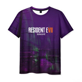 Мужская футболка 3D с принтом Resident evil 7 в Кировске, 100% полиэфир | прямой крой, круглый вырез горловины, длина до линии бедер | 