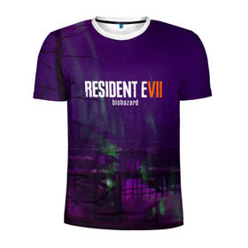 Мужская футболка 3D спортивная с принтом Resident evil 7 в Кировске, 100% полиэстер с улучшенными характеристиками | приталенный силуэт, круглая горловина, широкие плечи, сужается к линии бедра | 