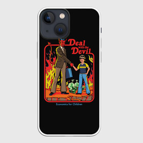 Чехол для iPhone 13 mini с принтом Devil Deal в Кировске,  |  | 80 е | 80s | 90 е | 90s | oldschool | retro | retrowave | stranger thing | vintage | винтаж | олдскул | ретро | ретровейв | странные дела