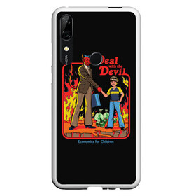 Чехол для Honor P Smart Z с принтом Devil Deal в Кировске, Силикон | Область печати: задняя сторона чехла, без боковых панелей | 80 е | 80s | 90 е | 90s | oldschool | retro | retrowave | stranger thing | vintage | винтаж | олдскул | ретро | ретровейв | странные дела