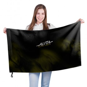 Флаг 3D с принтом Alita: Battle Angel в Кировске, 100% полиэстер | плотность ткани — 95 г/м2, размер — 67 х 109 см. Принт наносится с одной стороны | 