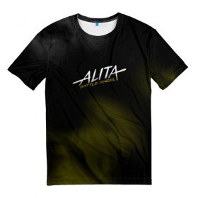 Мужская футболка 3D с принтом Alita: Battle Angel в Кировске, 100% полиэфир | прямой крой, круглый вырез горловины, длина до линии бедер | Тематика изображения на принте: 