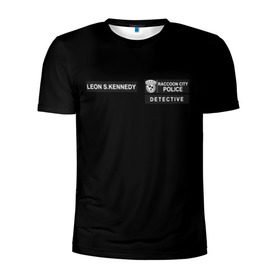Мужская футболка 3D спортивная с принтом R.P.D. LEON S.KENNEDY в Кировске, 100% полиэстер с улучшенными характеристиками | приталенный силуэт, круглая горловина, широкие плечи, сужается к линии бедра | ada wong | biohazard | game | gamer | leon | logo | mistic | raccoon city | re2 | resident evil 2 | rpd | stars | umbrella | ада вонг | амбрелла | зомби | игра | мистика | ужасы
